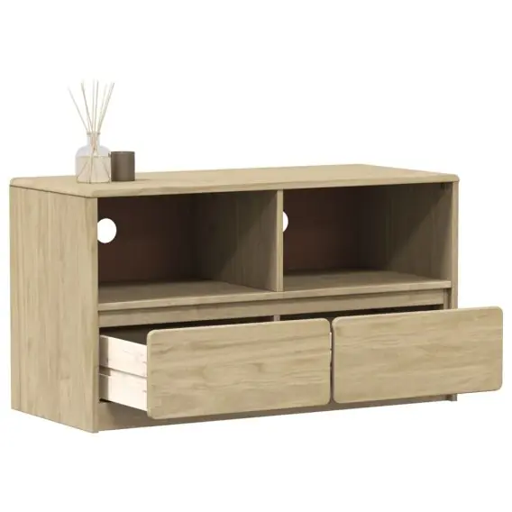 Tylko do końca tygodnia Szafka pod TV, kolor dębu, 99x43x55 cm, drewno sosnowe Lumarko! - Hurtownia wielobranżowa Lumarko